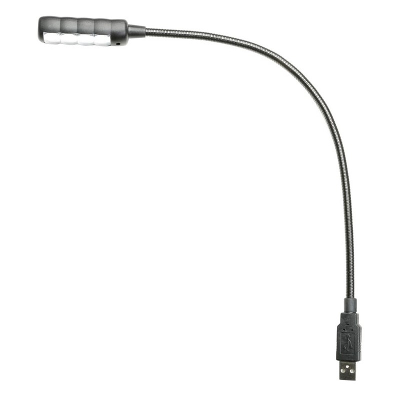 ADAM HALL SLED1-ULTRAUSB LAMPADA LED USB A COLLO D'OCA 4 LEDS COB ULTRA LUMINOSI
