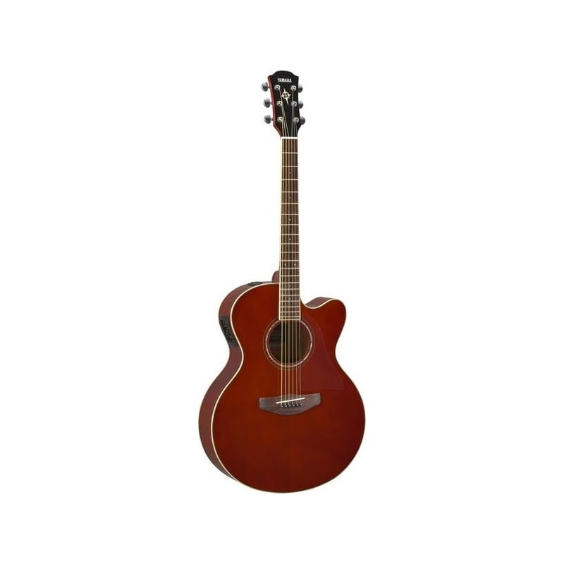 YAMAHA CPX600 RTB ROOT BEER CHITARRA ACUSTICA ELETTRIFICATA SPALLA MANCANTE COLORE ROOT BEER