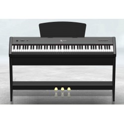 EXTREME P50 PIANOFORTE DIGITALE 88 TASTI PESATI STAGE PIANO STAND IN LEGNO GRUPPO 3 PEDALI PLAYER MP3 USB