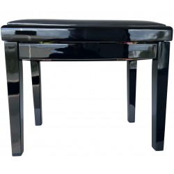 EXTREME PB100BK BLACK PIANO BENCH PANCHETTA PER PIANOFORTE IN LEGNO FINITURA NERA LUCIDA